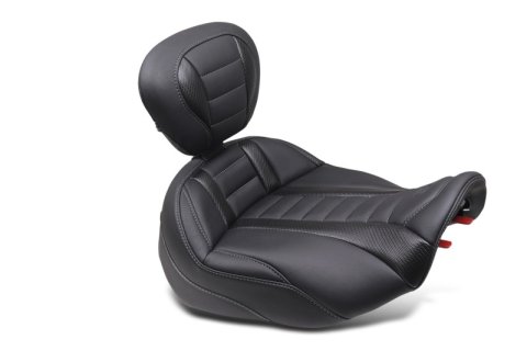Mustang Motorcycle Seats Bucket and Bench 89401 23-24 HD CVO Road Glide(ST), 2024 Rd Glide Street Glide Deluxe Touring Solo Seat - Black thumbnail 2