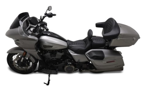 Mustang Motorcycle Seats Bucket and Bench 89401GM 23-24 HD CVO Rd Glide(ST), 2024 Rd Glide Str Glide Touring Solo Seat - Black/Gray Stitch thumbnail 3