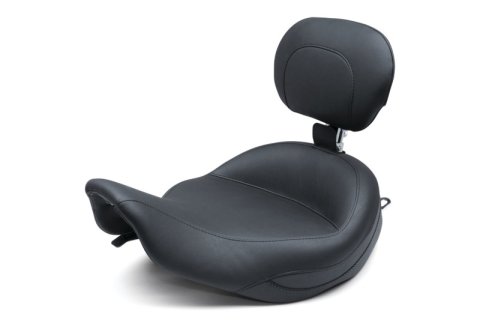Mustang Motorcycle Seats Powersports 79457 97-07 Harley Rd King, 06-07 Str Glide, 00-05 Eagle Touring Solo Seat-Black thumbnail 1