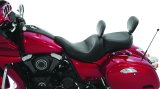 Mustang Motorcycle Seats Saddle Bag Mounts and Accessories 77641 08-21 Harley FL Touring Saddlebag Lid Covers Diamond Stitch - Black thumbnail 2