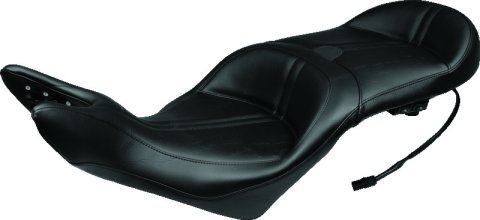 Mustang Motorcycle Seats Powersports 79723 08-17 Victory Vision Standard Touring 1PC Seat w/Driver Backrest - Black thumbnail 2