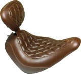 Mustang Motorcycle Seats Backrest Pads 76571 97-21 Harley Touring Sissy Bar Pad w/Black Pearl Studs (14 inch x 9 inch) - Black thumbnail 2