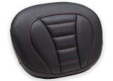 Mustang Motorcycle Seats Backrest Pads 79015AB 08-21 Harley Rd King, 08-23 Street Glide Trike Sissy Bar Pad Deluxe(12 inch x 9 inch)- Black thumbnail 1