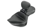 Mustang Motorcycle Seats Powersports 79179 01-08 Honda VT750DC Spirit Wide Touring 1PC Seat w/ Driver Backrest - Black thumbnail 1
