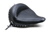 Mustang Motorcycle Seats Powersports 76233 00-15 Harley Softail Standard Rear Tire Wide Touring Solo Seat w/Studs - Black thumbnail 1