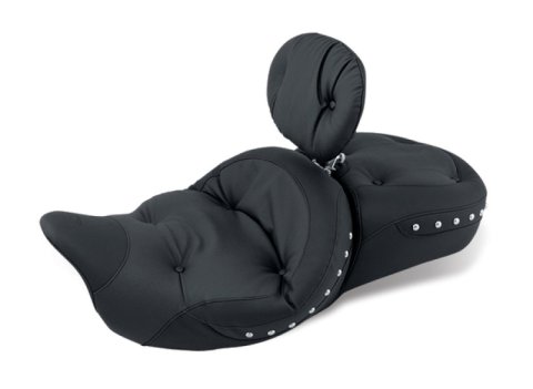 Mustang Motorcycle Seats Powersports 79608 08-21 Harley Electra Glide Std,Rd Glide,Rd King,Str Glide Touring 1PC Seat w/Studs - Black thumbnail 2