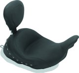 Mustang Motorcycle Seats Powersports 79912 08-21 Honda Electra Glide Std,Rd Glide,Rd King,Str Glide Lowdow Solo Seat Pearls - Black thumbnail 1