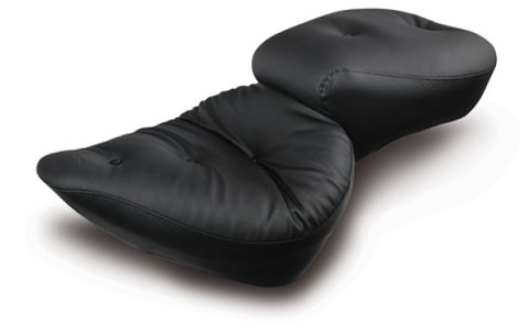Mustang Motorcycle Seats Powersports 76049 00-15 Harley Softail Standard Rear Tire Wide Touring 1PC Seat Regal - Black