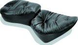 Mustang Motorcycle Seats Powersports 76049 00-15 Harley Softail Standard Rear Tire Wide Touring 1PC Seat Regal - Black thumbnail 2