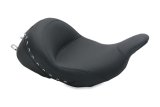 Mustang Motorcycle Seats Powersports 76082 08-21 Harley Electra Glide Std,Rd Glide,Rd King,Str Glide Lowdown Solo Seat w/Studs - Black thumbnail 1