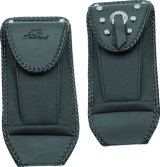 Mustang Motorcycle Seats Powersports 79823 00-15 Harley Softail Rear Tire Wide Tripper Solo Seat w/Driver Backrest - Distressed Brown thumbnail 2