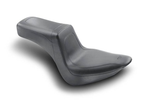 Mustang Motorcycle Seats Powersports 76386 06-17 Harley Softail Wide Tire (200mm) Squareback 1PC Seat - Black