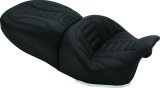 Mustang Motorcycle Seats Powersports 79593 15-21 Harley Freewheeler Touring Forward Deluxe 1PC Seat w/Driver Backrest - Black thumbnail 3