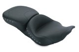 Mustang Motorcycle Seats Powersports 76972 97-07 Harley Rd King, 06-07 Str Glide, 00-05 Eagle Touring 1PC Seat w/Studs - Black thumbnail 1