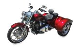 Mustang Motorcycle Seats Powersports 79592 15-21 Harley Freewheeler Standard Touring Deluxe 1PC Seat w/Driver Backrest - Black thumbnail 1