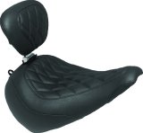 Mustang Motorcycle Seats Backrest Pads 79082 00-07 Harley Softail Deuce Sissy Bar Pad (12 inch x 9 inch) - Black thumbnail 2