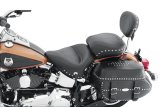 Mustang Motorcycle Seats Powersports 76243 06-17 Harley Softail Wide Tire (200mm) Std Touring,Wide Touring Pass Seat w/Studs - Black thumbnail 1