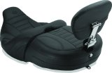 Mustang Motorcycle Seats Powersports 79595 15-21 Harley Freewheeler Std Touring Deluxe 1PC Seat w/Driver and Passenger Backrest - Black thumbnail 4