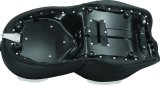 Mustang Motorcycle Seats Powersports 79595 15-21 Harley Freewheeler Std Touring Deluxe 1PC Seat w/Driver and Passenger Backrest - Black thumbnail 5