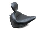 Mustang Motorcycle Seats Powersports 79916 00-15 Harley Softail Std Rear Tire Wide Touring Solo Seat w/Driver Backrest - Black thumbnail 2