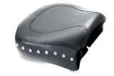 Mustang Motorcycle Seats Powersports 75707 82-03 Harley Sportster Wide Touring Passenger Seat w/Studs - Black thumbnail 1