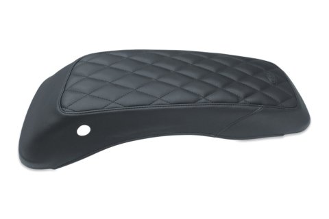 Mustang Motorcycle Seats Saddle Bag Mounts and Accessories 77639 08-21 Harley FL Touring Harley Saddlebag Lid Covers Diamond Stitch - Black thumbnail 1