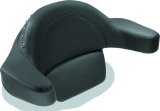 Mustang Motorcycle Seats Powersports 75306 93-13 Harley FL Touring Extended Arm Wrap Passenger w/Blk Pearl Studs - Black thumbnail 1
