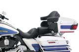 Mustang Motorcycle Seats Powersports 75306 93-13 Harley FL Touring Extended Arm Wrap Passenger w/Blk Pearl Studs - Black thumbnail 2