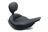 Mustang Motorcycle Seats Powersports 79449 97-07 Harley Electra Glide, Rd Glide Super Touring Solo Seat w/Driver Backrest - Black thumbnail 1