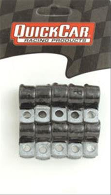 QuickCar Line Clamps 66-856 Clamps, Aluminum, Rubber Coated, .625 in. Hose Diameter, Set of 10 thumbnail 2