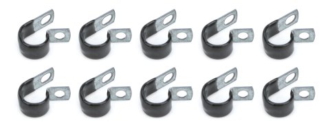 QuickCar Line Clamps 66-856 Clamps, Aluminum, Rubber Coated, .625 in. Hose Diameter, Set of 10 thumbnail 3