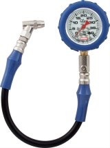QuickCar Glo Tire Pressure Gauges 56-042 Gauge, Glo, 0-40 psi., 2.5 in, Diameter, Analog, 14 in. Hose, Each thumbnail 1