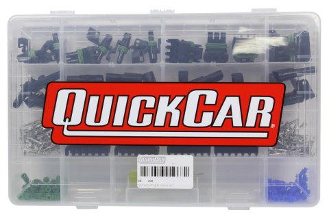 QuickCar Weatherpack Starter Kits 50-380 Weatherproof Connectors, Kit, Male and Female Connectors, Male and Female Terminals, 100 Seals, Pin Tool, Case, Kit thumbnail 4