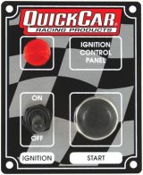QuickCar Ignition Control Panels 50-052 Panel, Waterproof, Aluminum, 3.375 in. Width, 4.250 in. Height, 1-Switch, Lighted, Each thumbnail 1