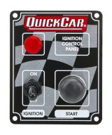 QuickCar Ignition Control Panels 50-052 Panel, Waterproof, Aluminum, 3.375 in. Width, 4.250 in. Height, 1-Switch, Lighted, Each thumbnail 2