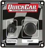QuickCar Ignition Control Panels 50-102 Panel, Waterproof, Aluminum, 3.375 in. Width, 3.625 in. Height, 1-Switch, Each thumbnail 1