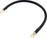 QuickCar Ground Cables 57-1810 Battery Cable, Ground, 2-gauge Copper, Black PVC Jacket, Eyelet Ends, 18 in. Length, Each thumbnail 1