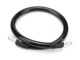 QuickCar Ground Cables 57-1810 Battery Cable, Ground, 2-gauge Copper, Black PVC Jacket, Eyelet Ends, 18 in. Length, Each thumbnail 2