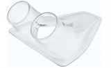 QuickCar Brake Cooling Ducts 60-010 Duct, NACA Style, ABS Plastic, Clear, Double 2.75 in. O.D. Inlets, Each thumbnail 1