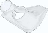 QuickCar Brake Cooling Ducts 60-010 Duct, NACA Style, ABS Plastic, Clear, Double 2.75 in. O.D. Inlets, Each thumbnail 2