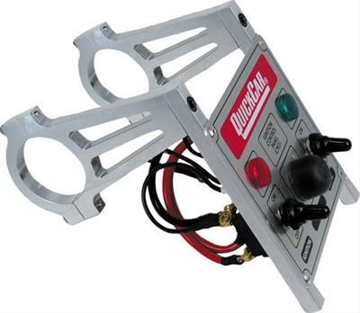 QuickCar Panel Mounting Brackets 66-940 Brackets, Gauge/Switch Panel, Roll Bar Mount, 1.750 in. Bar, Aluminum, Natural, Pair thumbnail 1