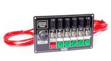 QuickCar Ignition Control Panels 50-864 Panel, Dash Mount, 6 Switches, Lighted, Aluminum, Black, Each thumbnail 2