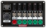 QuickCar Ignition Control Panels 50-864 Panel, Dash Mount, 6 Switches, Lighted, Aluminum, Black, Each thumbnail 3