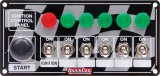 QuickCar Ignition Control Panels 50-166 Panel, Waterproof, Aluminum, 7.0 in. Width, 3.25 in. Height, 7-Switches, Lighted, Each thumbnail 1
