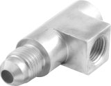 QuickCar Tee Fittings 61-722 Aluminum Tee, FM-1/8"NPTs to M #4 AN, Carded thumbnail 3