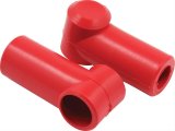 QuickCar Battery Disconnect Switch Boots 57-601 Boots, Rubber, Red, Pair thumbnail 1