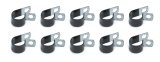 QuickCar Line Clamps 66-860 Clamps, Aluminum, Rubber Coated, 1.000 in. Hose Diameter, Set of 10 thumbnail 2