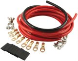 QuickCar Battery Cable Kits 57-010 Kit, 2 AWG, 15 ft. Red, 2 ft. Black Cable, 2 Terminals, 8 Gold-Plated Terminals, Kit thumbnail 1
