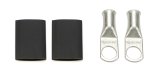 QuickCar Crimp-Solder Power Rings 57-530 Battery Terminals, 3/8 in. Copper Ring Lug, 4 AWG, with Heat Shrink Tubing, Pair thumbnail 2