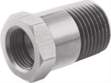 QuickCar Temperature Seat Bungs 611-903 Temp Adapter, 3/8 NPT, Long Style, Aluminum, Black, Each thumbnail 1
